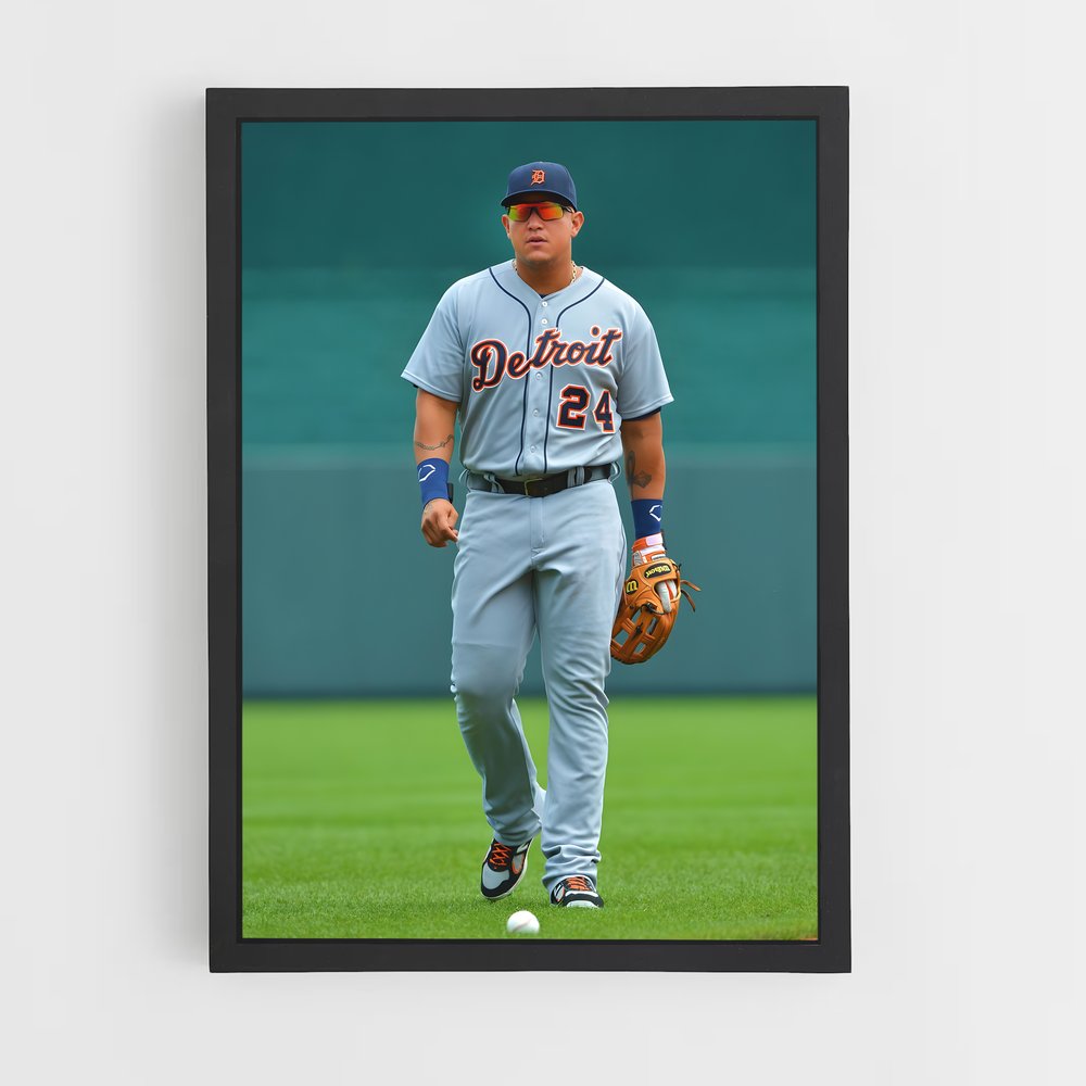 Poster Le Champion de la Plaine – affiche Baseball (vue 2)